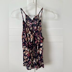 Market & Spruce Medium Tank Navy, Pink & Cream